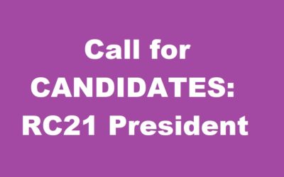 Call for candidates: RC21 President