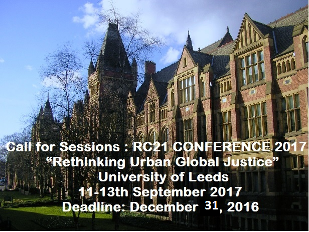RC21 Conference 2017: Call for Sessions!