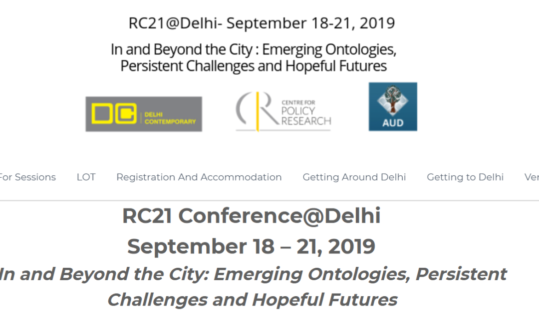 The Delhi 2019 Conference web site is online!